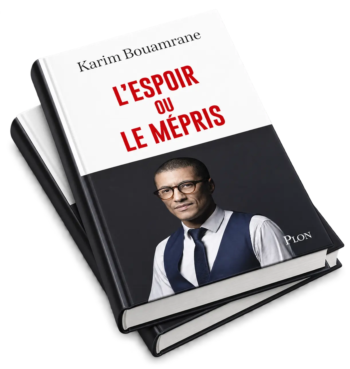 Deux exemplaires du livre L’Espoir ou le Mépris présentés à plat